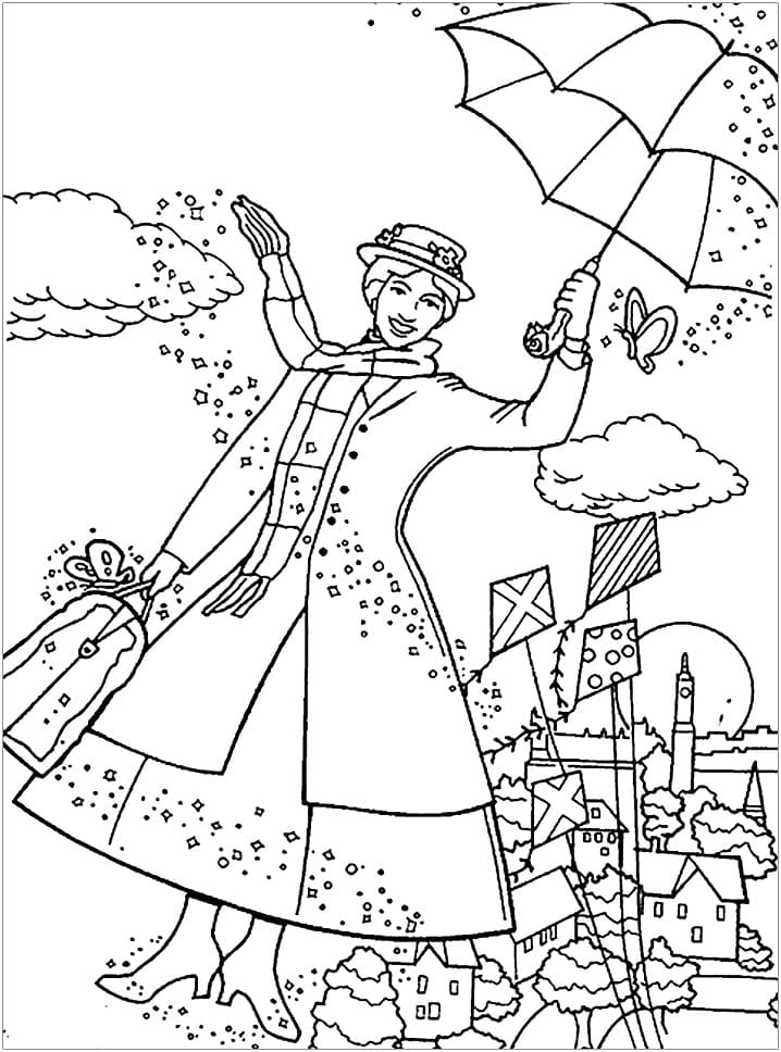 Top 30 Printable Mary Poppins Coloring Pages Online Coloring Pages