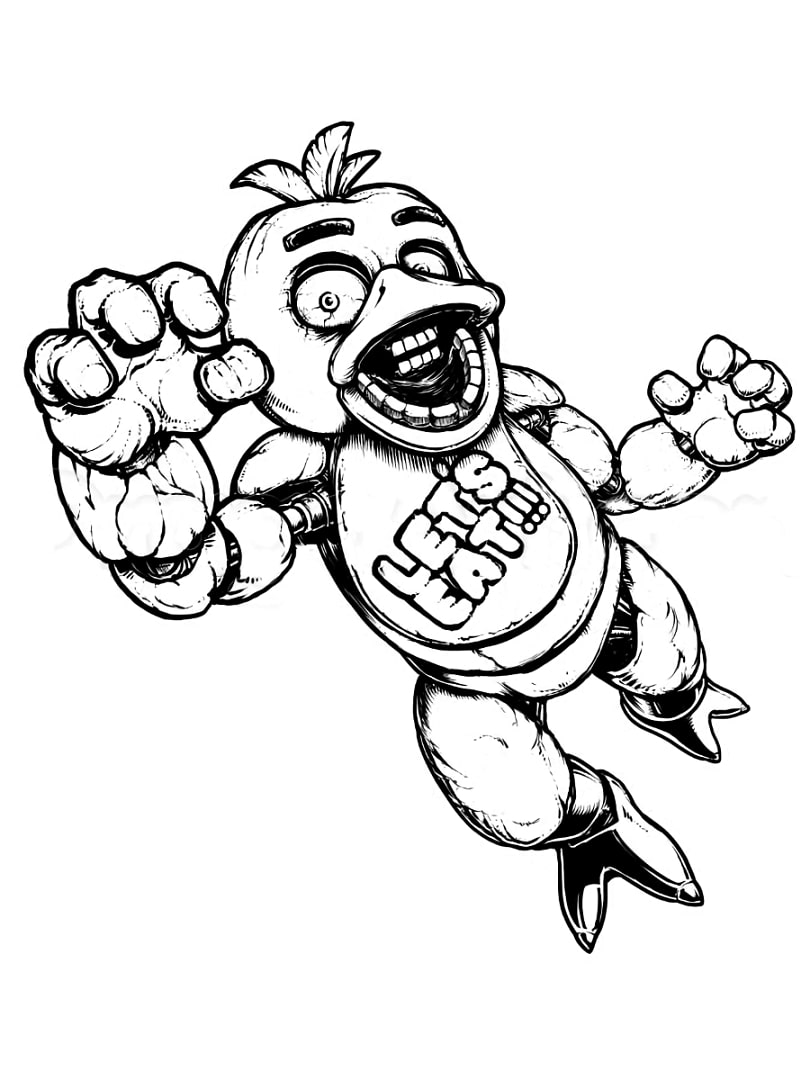 Top 20 Printable Five Nights at Freddy's Coloring Pages Online