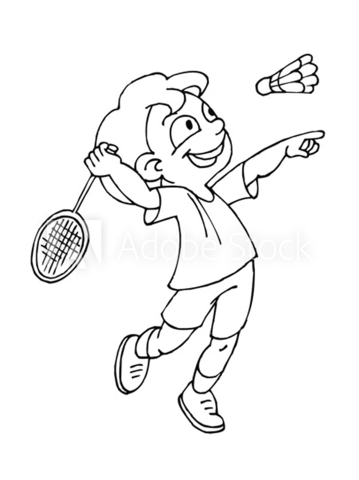 Download Top 20 Printable Badminton Coloring Pages - Online Coloring Pages