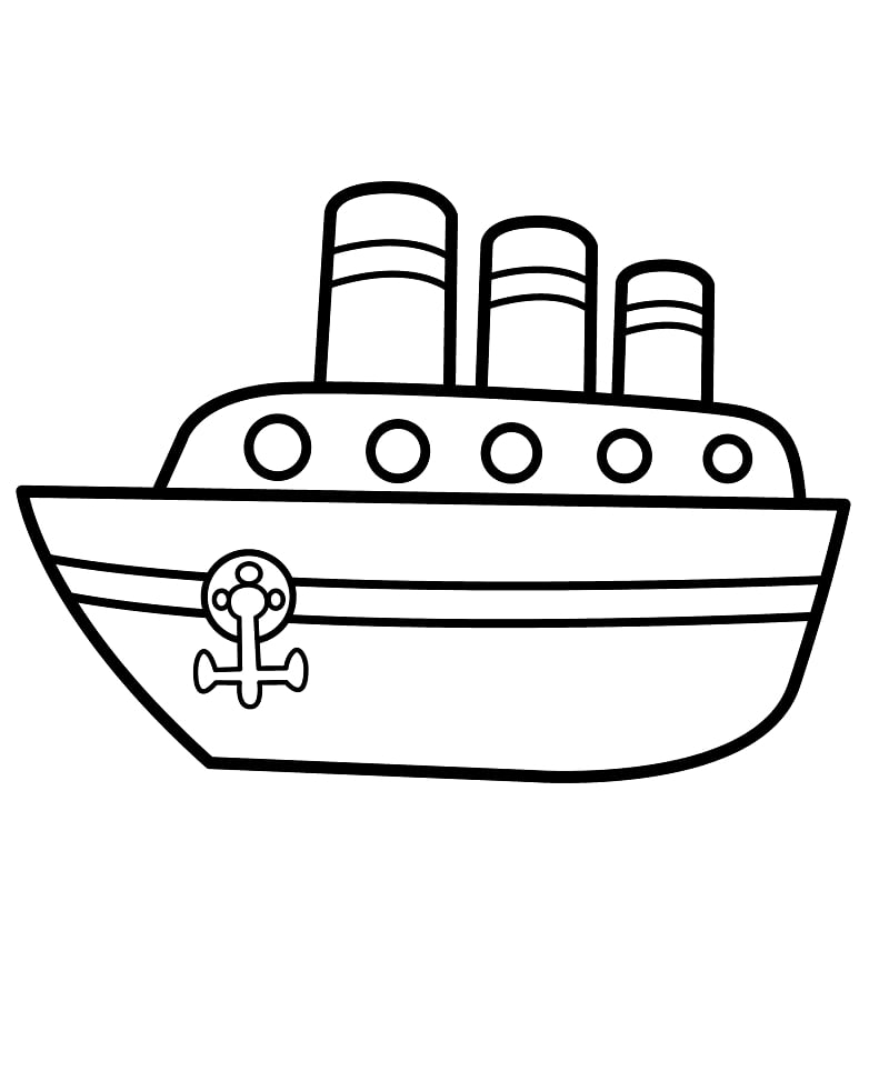 Top 20 Printable Ship and Boat Coloring Pages