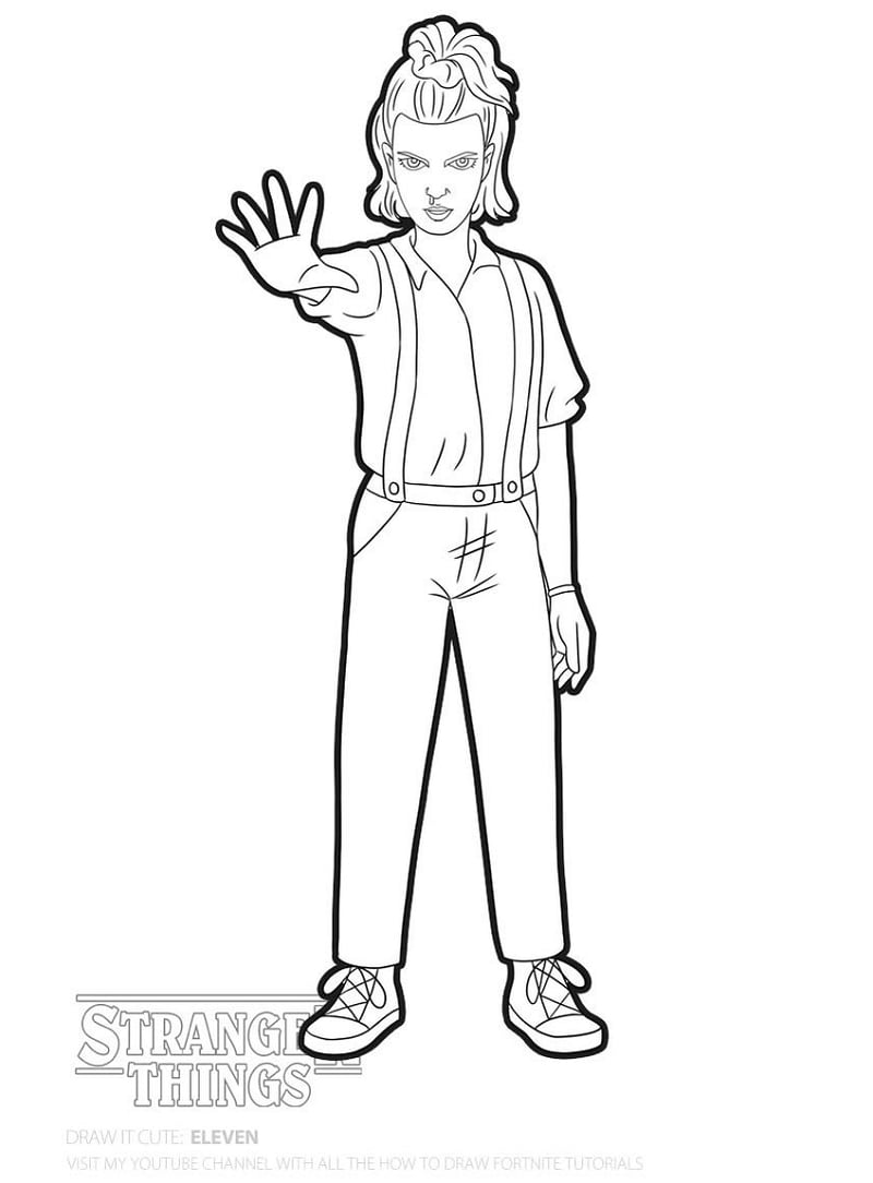Printable Stranger Things Coloring Pages