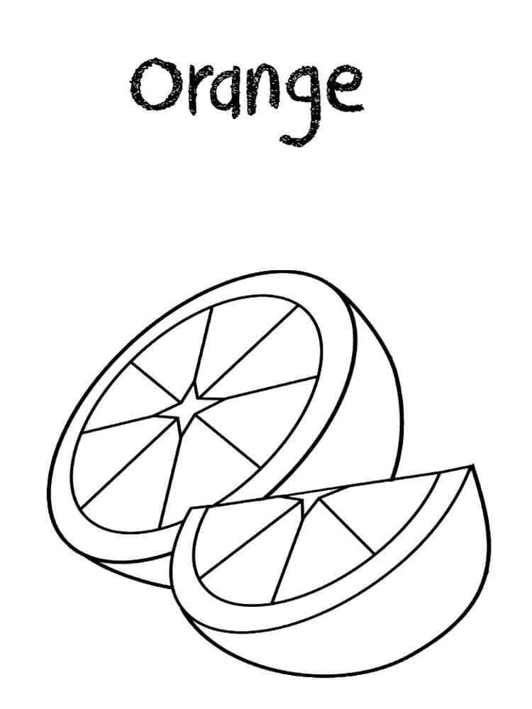 Top 20 Printable Oranges Coloring Pages