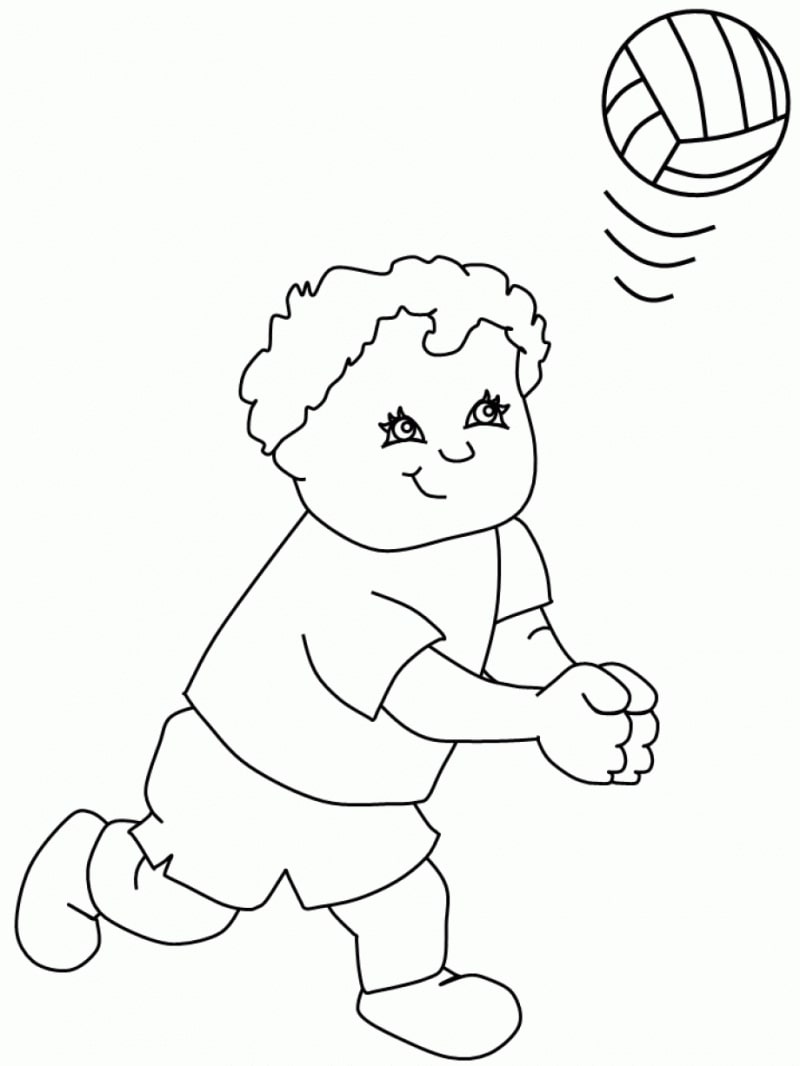 Top 20 Printable Volleyball Coloring Pages - Online Coloring Pages