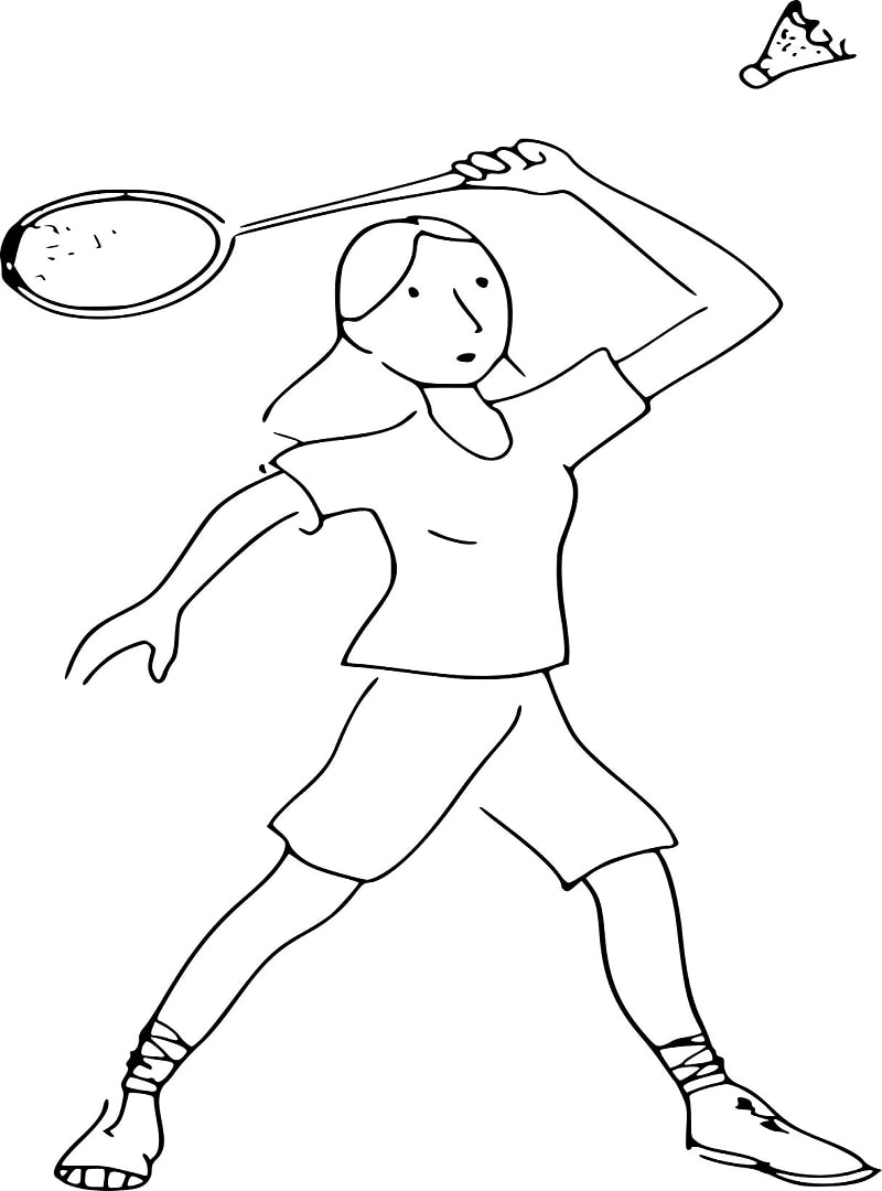 Download 290+ Badminton Coloring Pages PNG PDF File