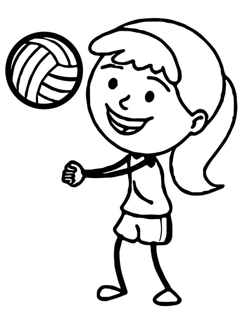 Top 20 Printable Volleyball Coloring Pages - Online Coloring Pages