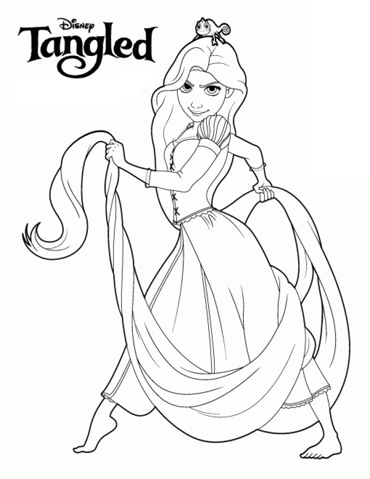 Top 20 Printable Rapunzel Coloring Pages - Online Coloring Pages
