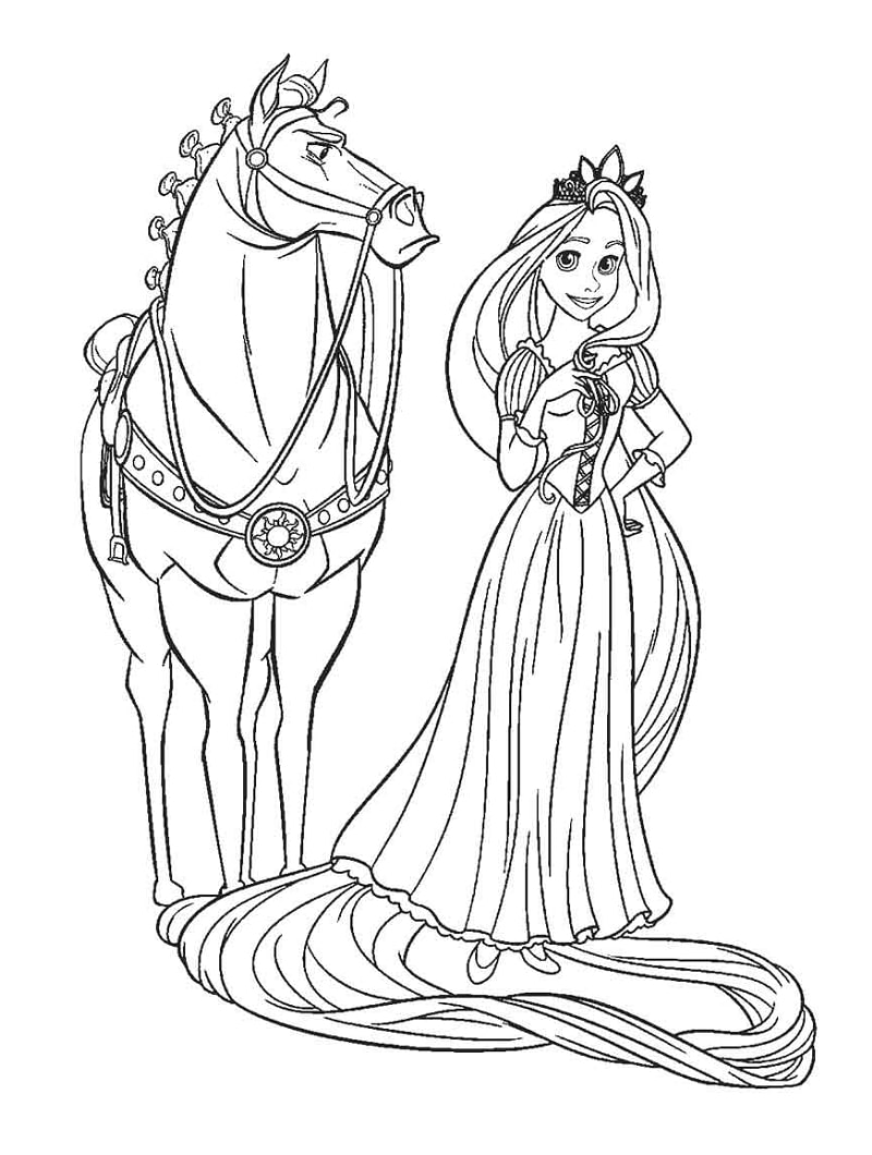 Top 20 Printable Rapunzel Coloring Pages Online Coloring Pages