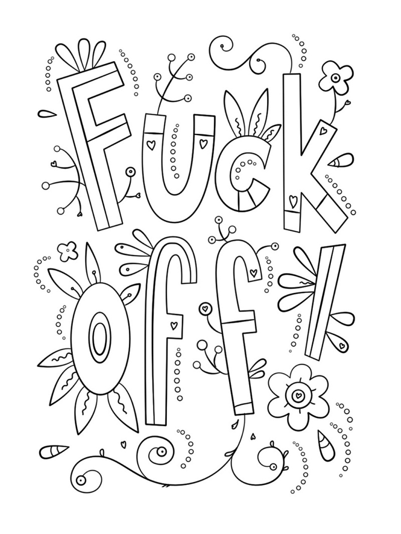 top 20 printable swear words coloring pages online coloring pages