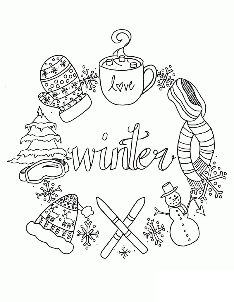 Top 20 Printable Winter Coloring Pages Online Coloring Pages