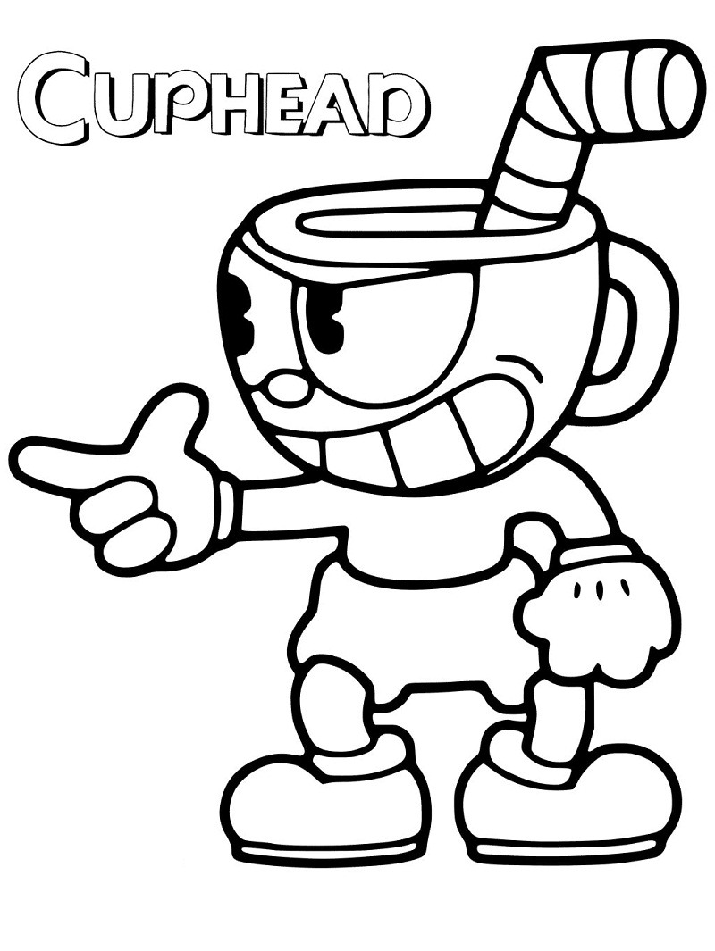 Cuphead Show Coloring Pages Coloring Pages