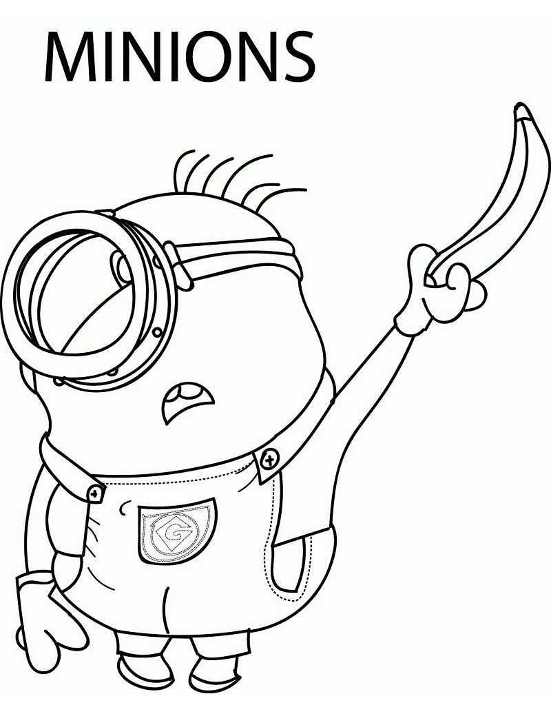 Top 20 Printable Minions Coloring Pages