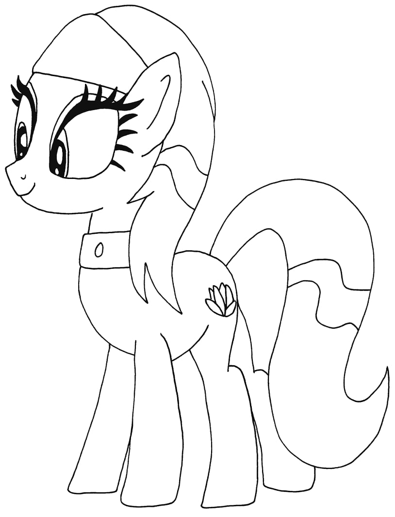 Lotus Blossom My Little Pony Coloring Page Online Coloring Pages