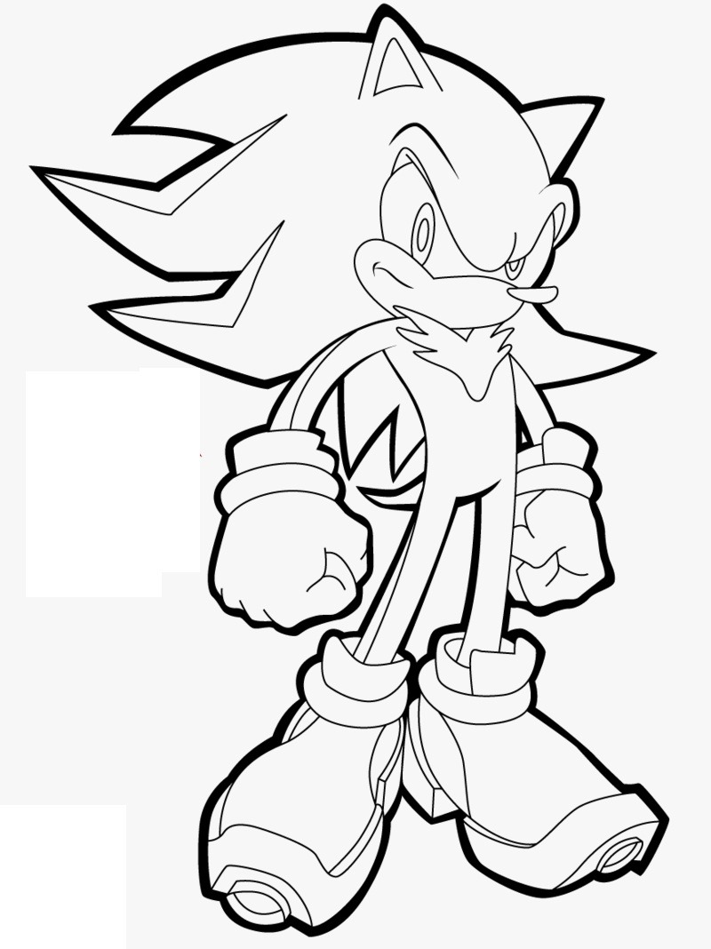 Printable Sonic The Hedgehog Coloring Pages Sonic Coloring Pages