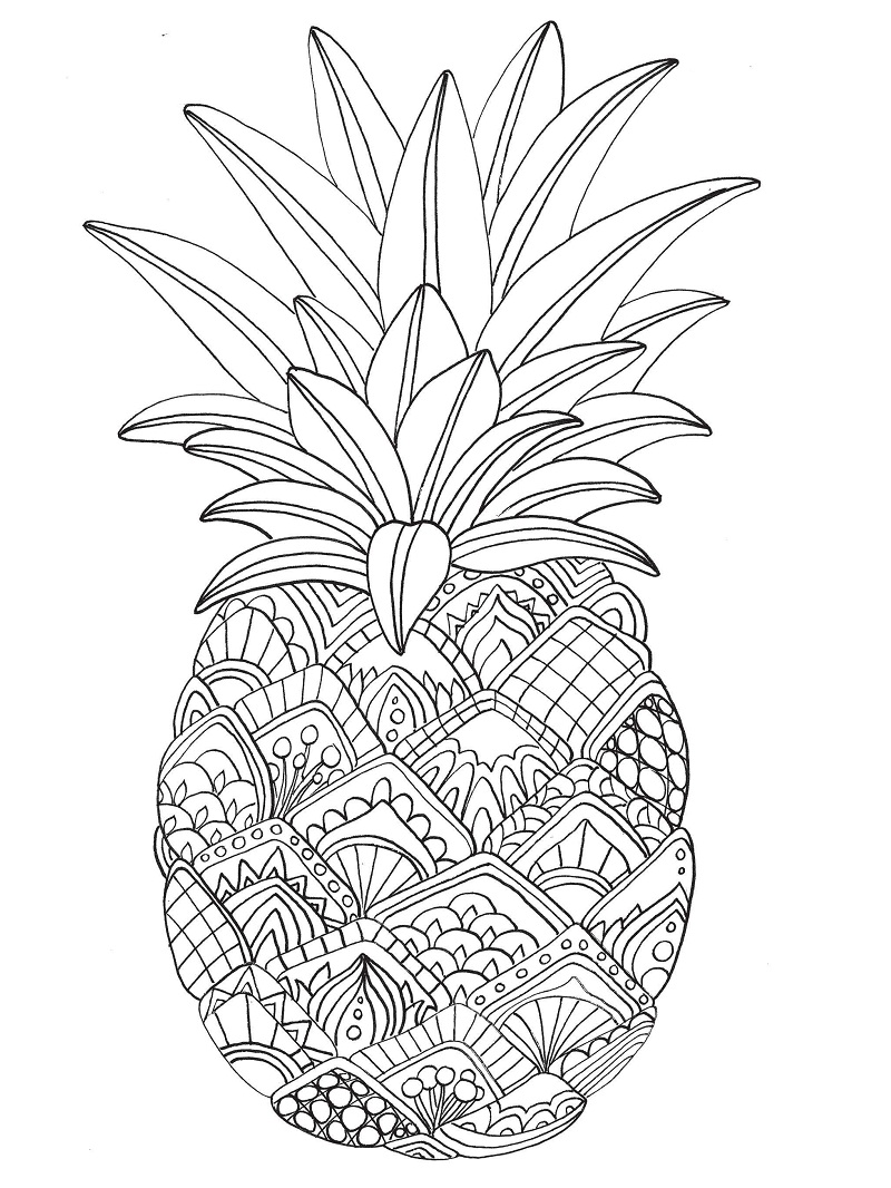 Download Top 20 Printable Pineapple Coloring Pages - Online ...