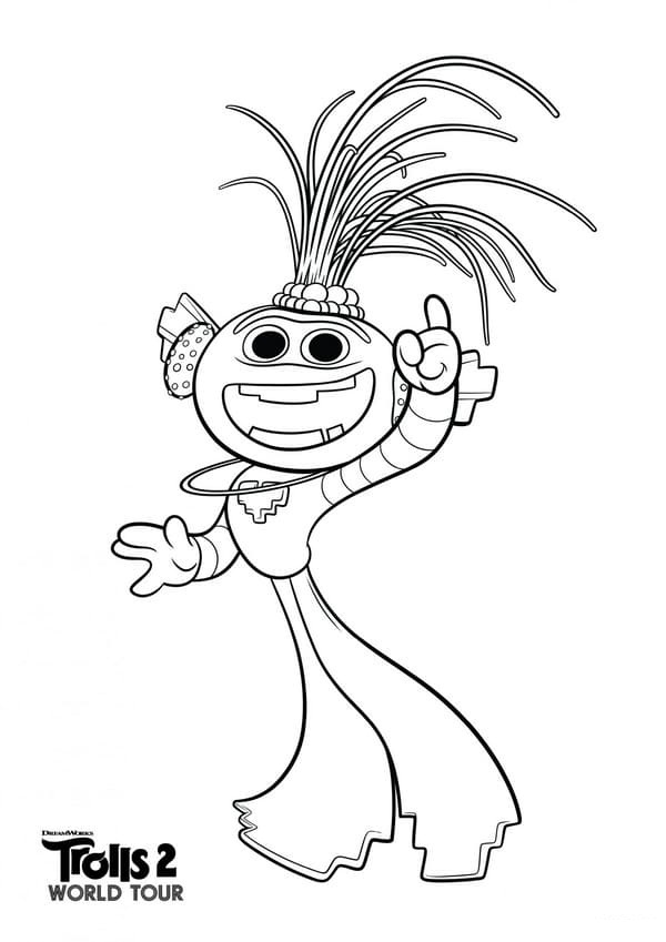 Top 20 Printable Trolls World Tour Coloring Pages - Online ...
