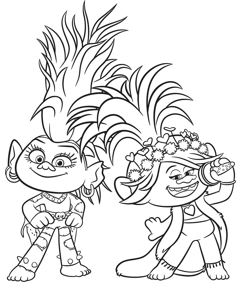 Top 20 Printable Trolls World Tour Coloring Pages - Online Coloring Pages