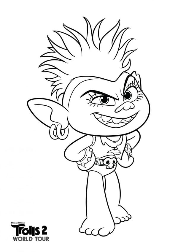 Top 20 Printable Trolls World Tour Coloring Pages - Online Coloring Pages