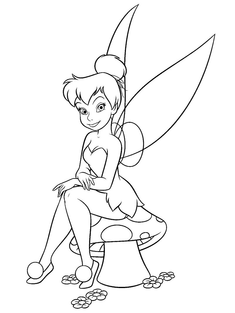 Top 20 Printable Tinkerbell Coloring Pages