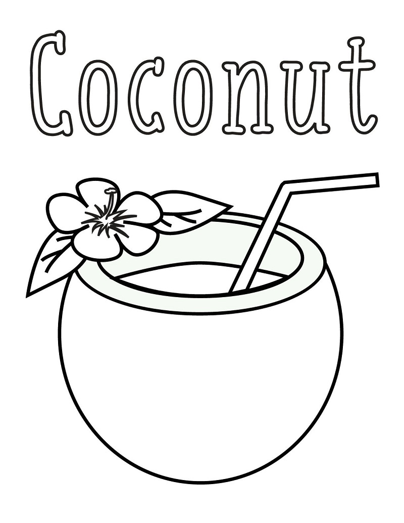 Top 20 Printable Coconut Coloring Pages - Online Coloring Pages
