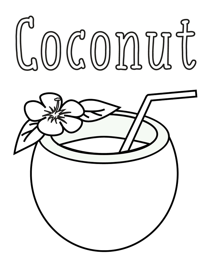 Top 20 Printable Coconut Coloring Pages Online Coloring Pages