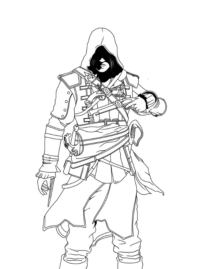 Top 20 Printable Assassin's Creed Coloring Pages - Online Coloring Pag...