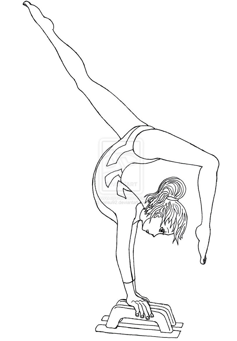 Top 20 Printable Gymnastics Coloring Pages - Online Coloring Pages