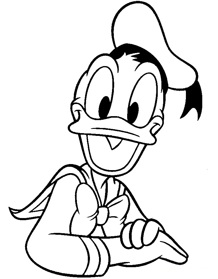 Top 20 Printable Donald Duck Coloring Pages