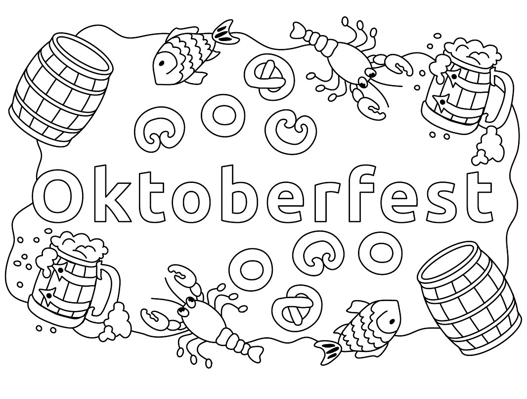 Oktoberfest Coloring Coloring Pages