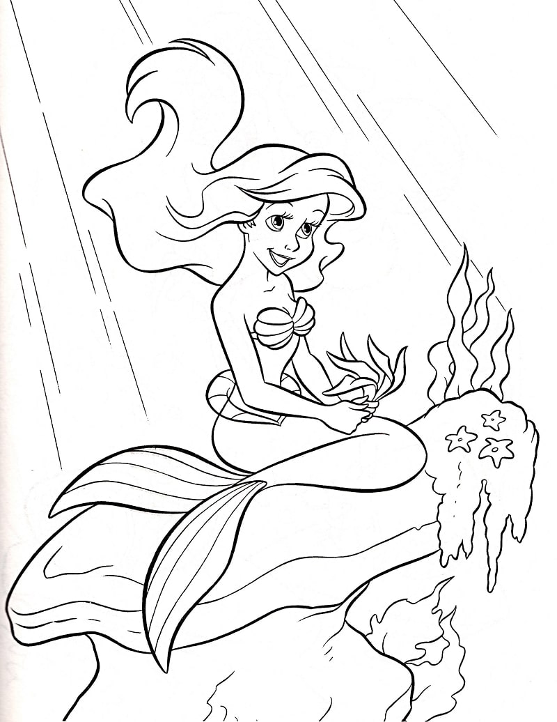 Top 20 Printable Little Mermaid Coloring Pages