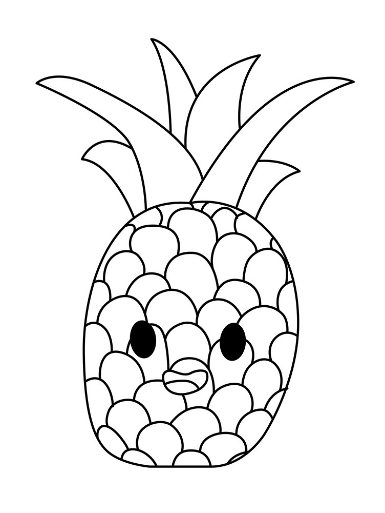 Top 20 Printable Pineapple Coloring Pages - Online Coloring Pages