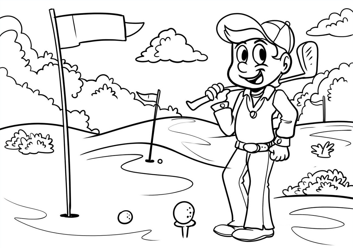 Top 20 Printable Golf Coloring Pages - Online Coloring Pages