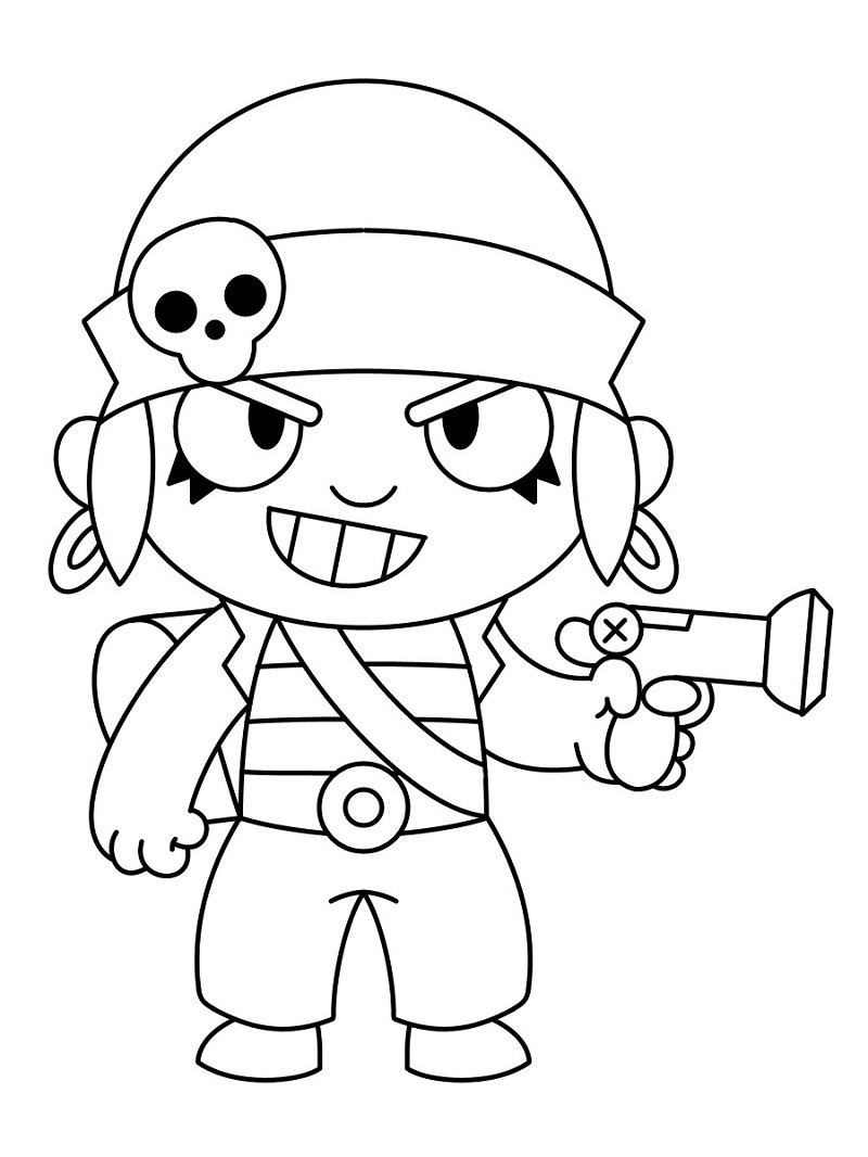 Top 20 Printable Brawl Stars Coloring Pages Online