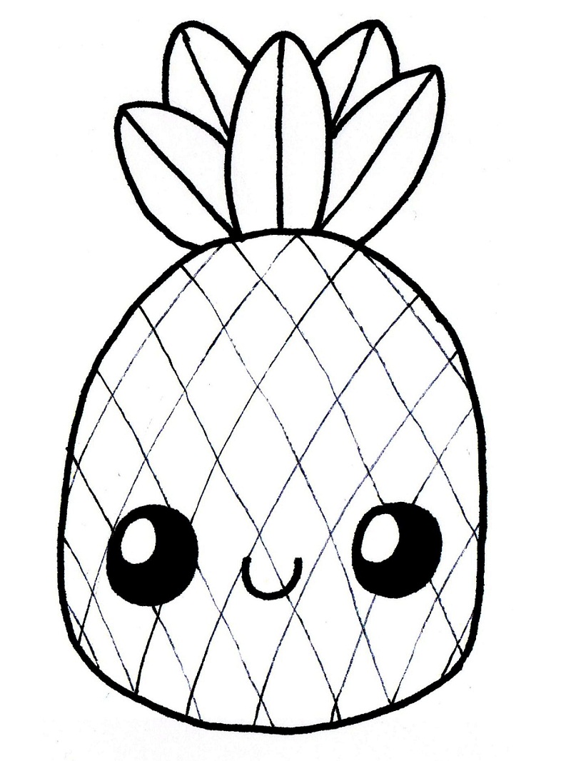 Top 20 Printable Pineapple Coloring Pages - Online Coloring Pages
