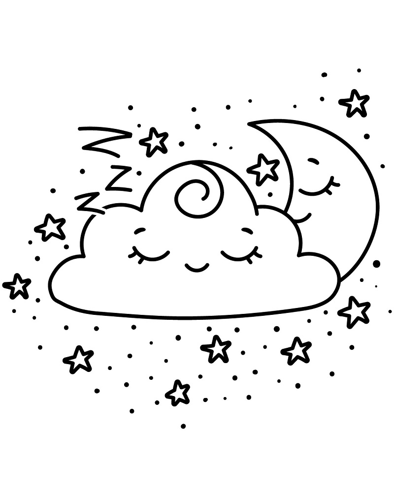 Top 20 Printable Cloud Coloring Pages - Online Coloring Pages