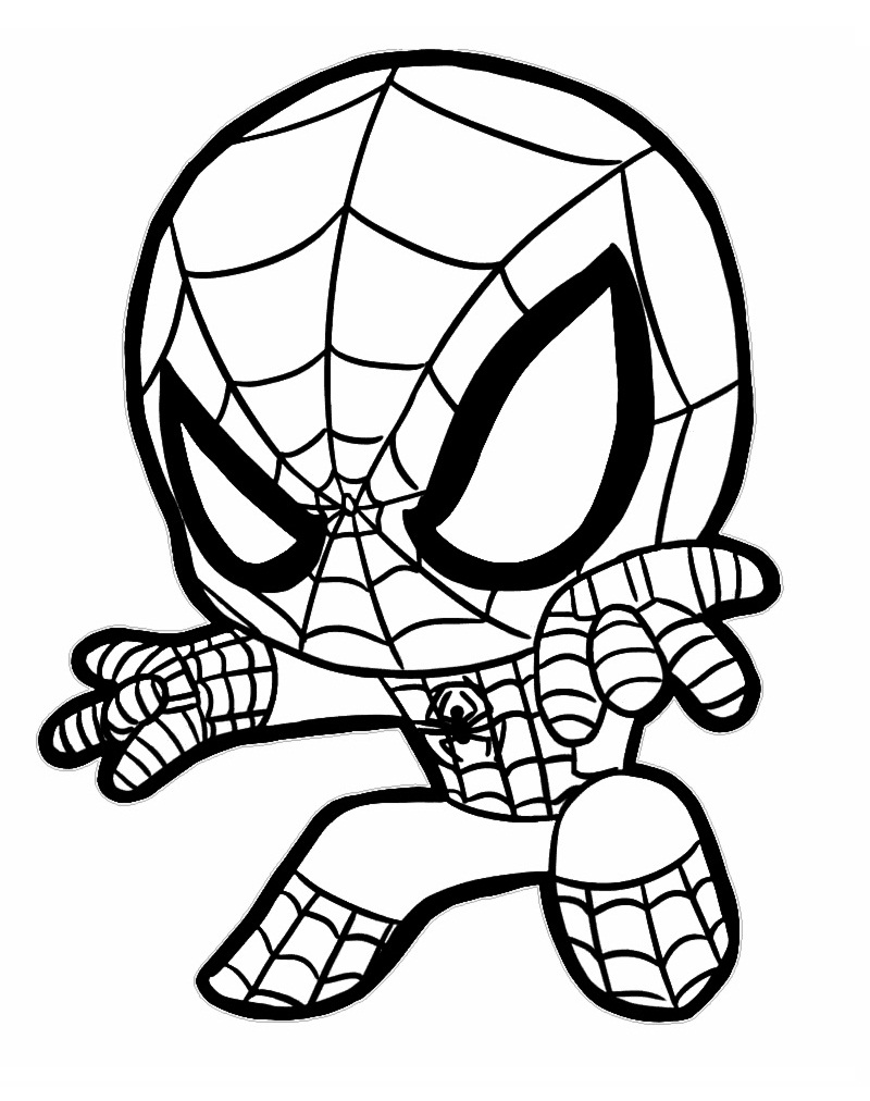 Spiderman Printable Coloring Page