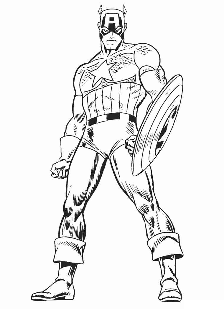 Top 20 Captain America Coloring Pages - Online Coloring Pages