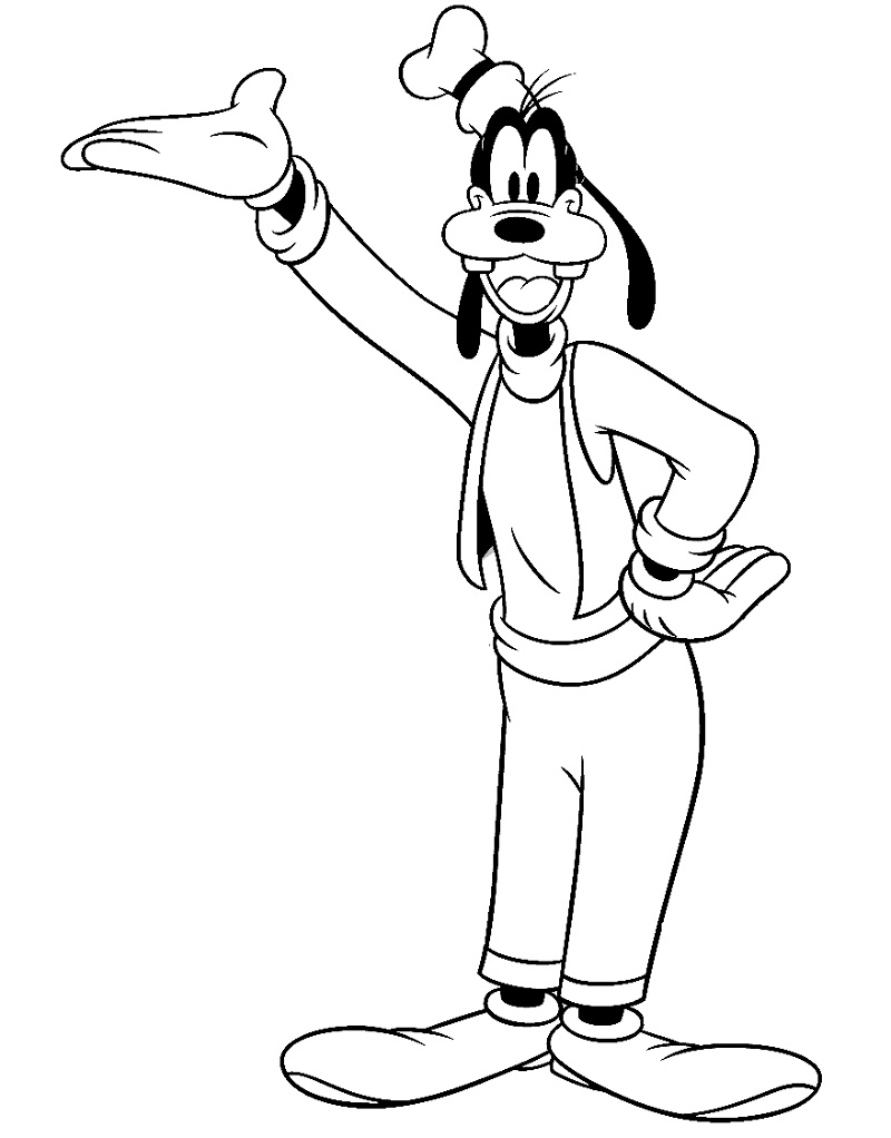 Top 20 Printable Goofy Coloring Pages