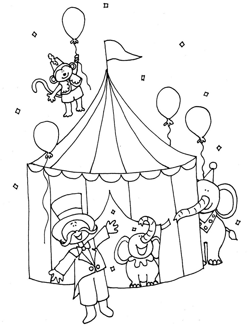 Top 20 Printable Circus Coloring Pages Online Coloring Pages