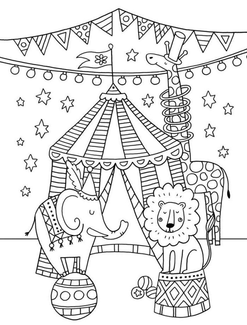 Top 20 Printable Circus Coloring Pages Online Coloring Pages