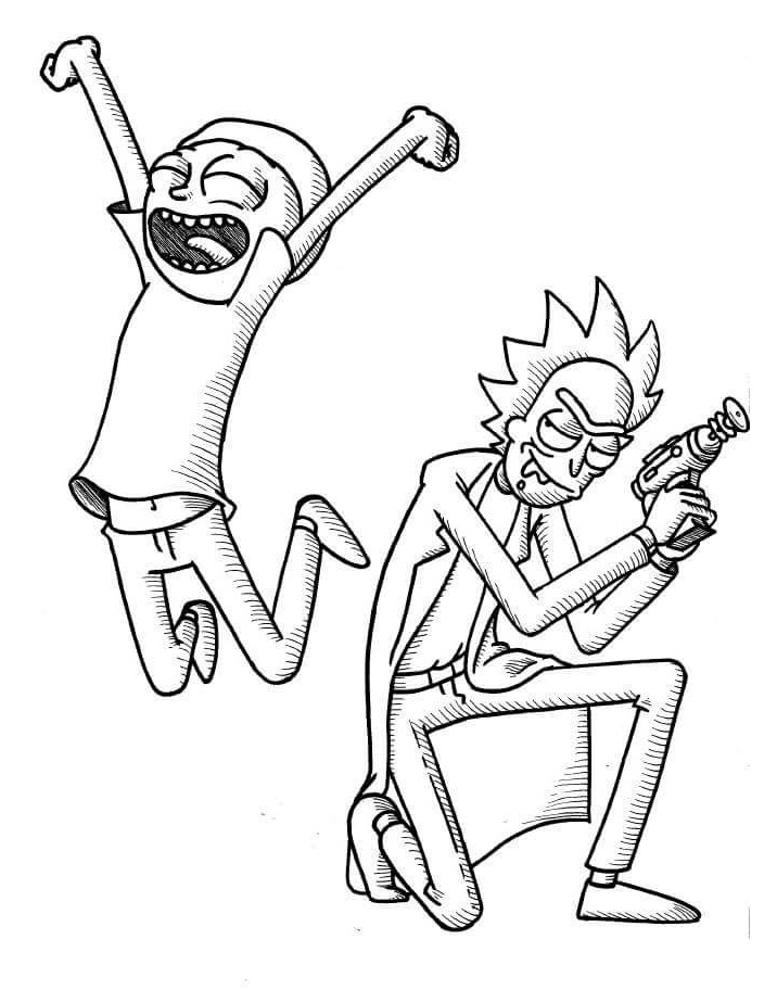Top 12 Printable Rick and Morty Coloring Pages Online Coloring Pages