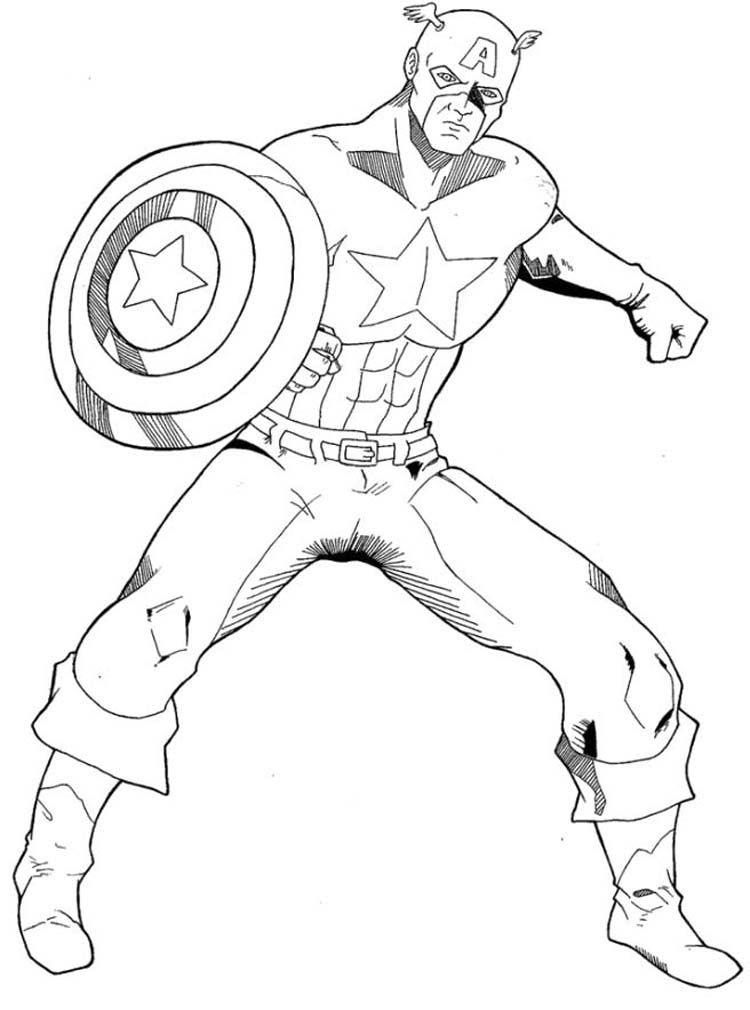 49+ captain america coloring pages printable Captain america (superheroes) – page 3 – printable coloring pages
