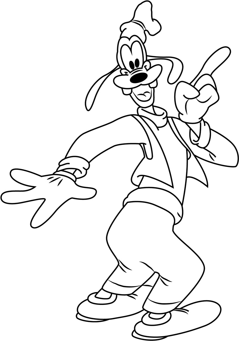 Top 20 Printable Goofy Coloring Pages - Online Coloring Pages
