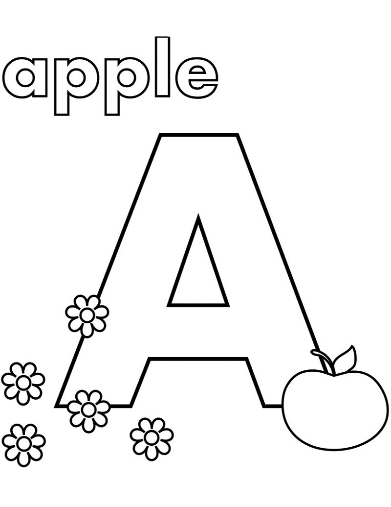 591 Simple Printable Letter A Coloring Pages with Printable