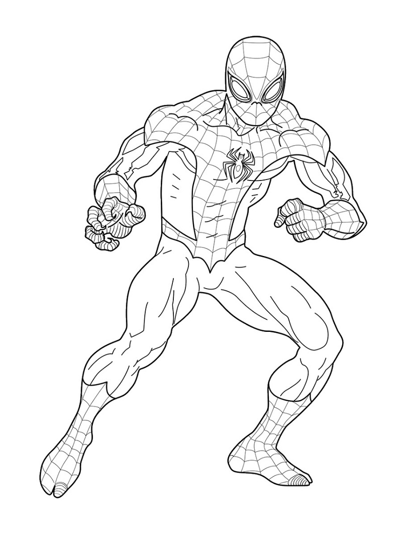 Top 20 Printable Spiderman Coloring Pages Online