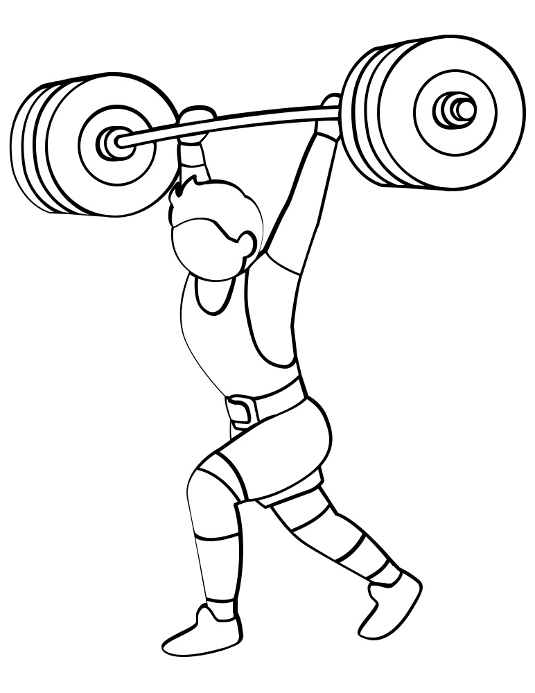 Top 16 Printable Weight Lifting Coloring Pages - Online Coloring Pages