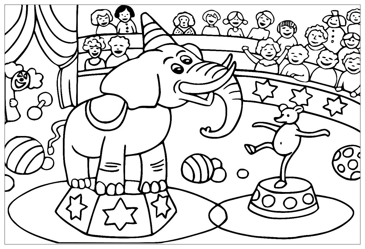 Top 20 Printable Circus Coloring Pages - Online Coloring Pages