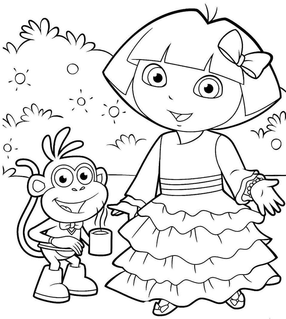 Top 20 Printable Dora The Explorer Coloring Pages Online Coloring Pages