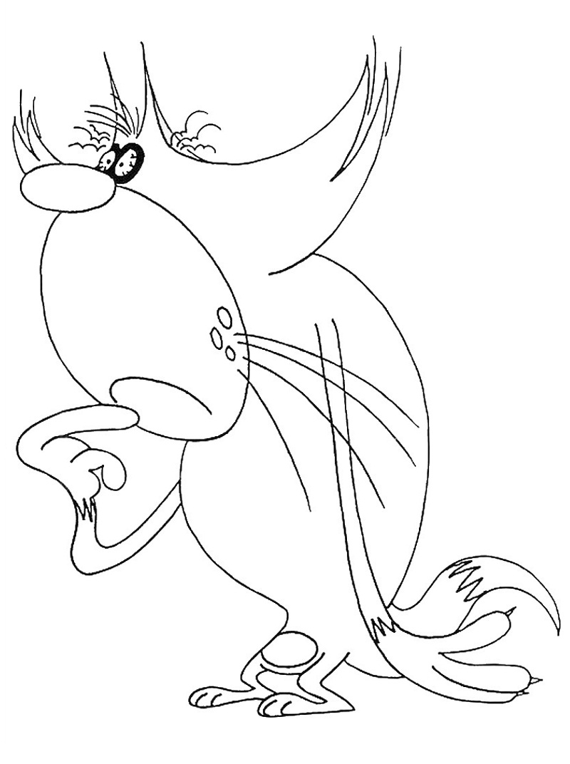 Top 20 Printable Oggy Coloring Pages - Online Coloring Pages