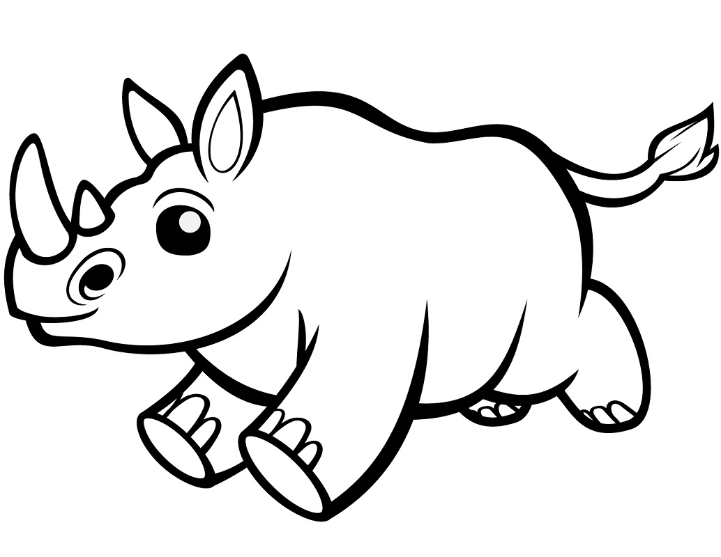 Top 20 Printable Rhino Coloring Pages - Online Coloring Pages