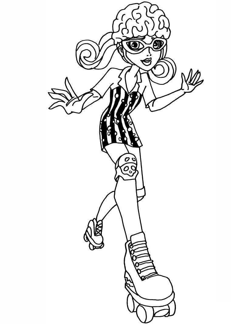 Top 20 Printable Monster High Coloring Pages